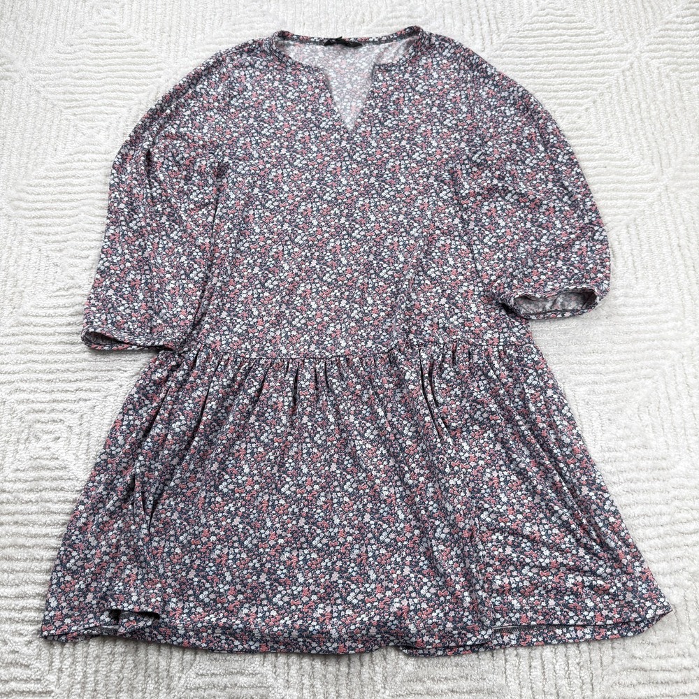 Banana Republic Dress Womens M Floral Bloomcore Swing Trapeze Mini Boho Casual